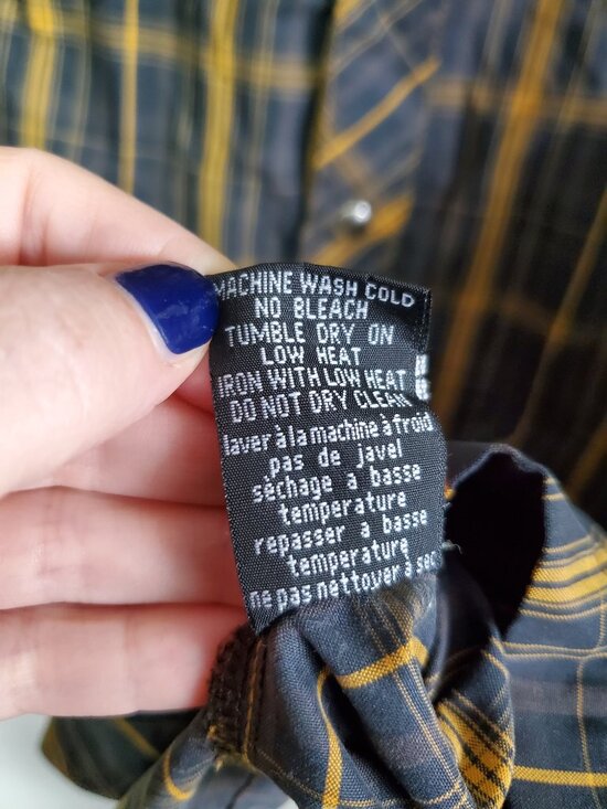 KUHL Eluxur Long Sleeve Pearl Snap Button Down Shirt Black Gold Men's Medium - Picture 13 of 16